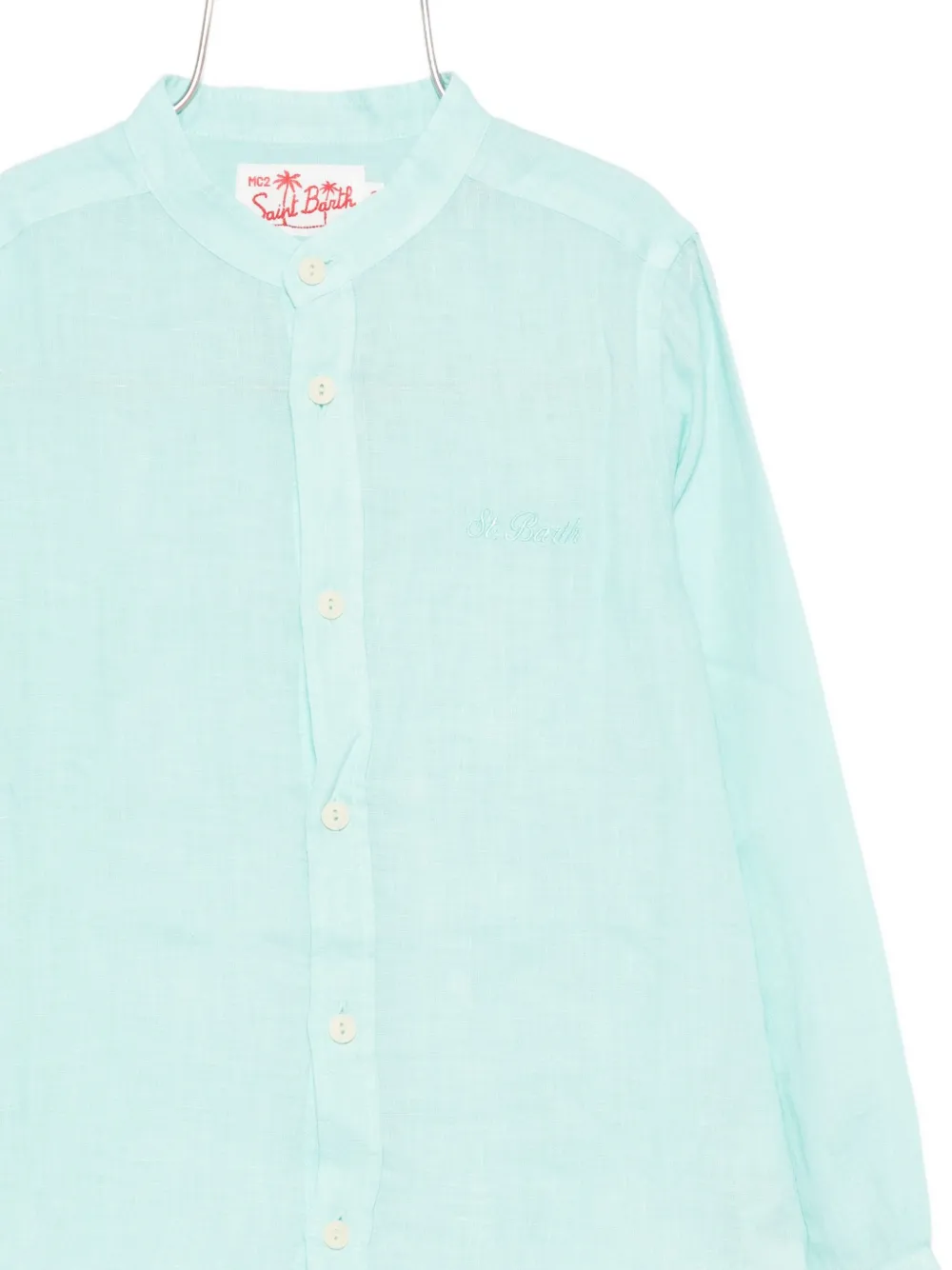MC2 Saint Barth Kids linen shirt Groen