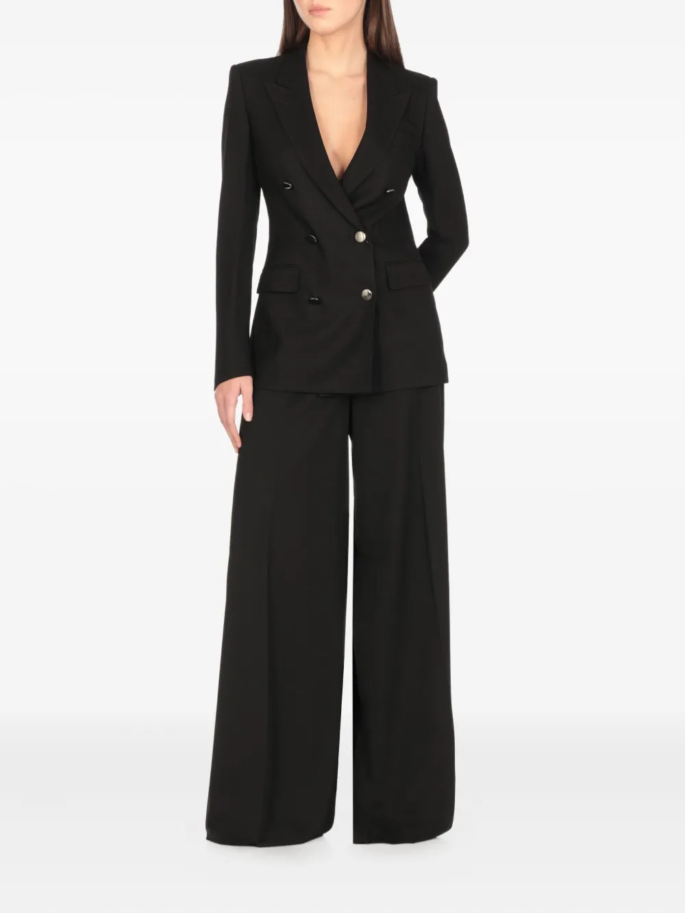 Tagliatore Blazer met dubbele rij knopen Zwart