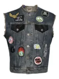 GALLERY DEPT. embroidered-patches denim vest - Blue