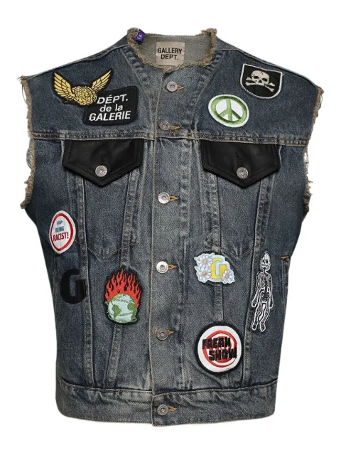 GALLERY DEPT. embroidered-patches denim vest