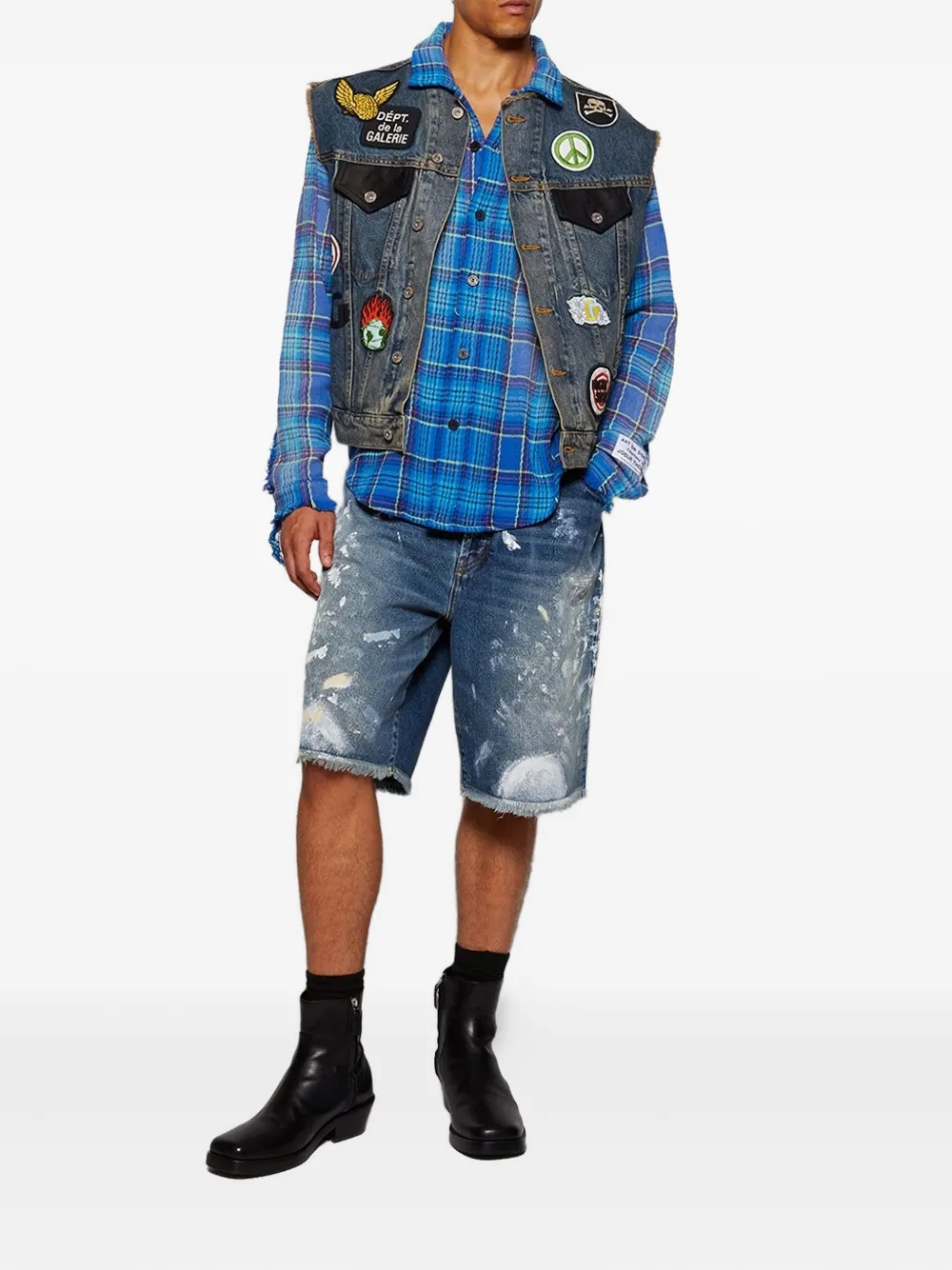 GALLERY DEPT. embroidered-patches denim vest | Denim Jackets | Image 2