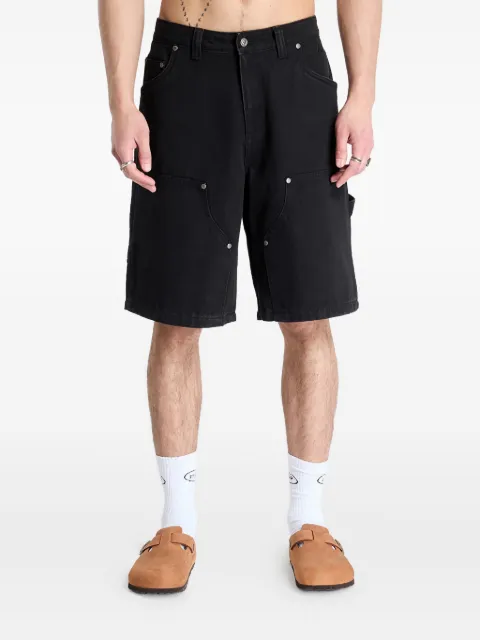 dime double-pocket denim shorts