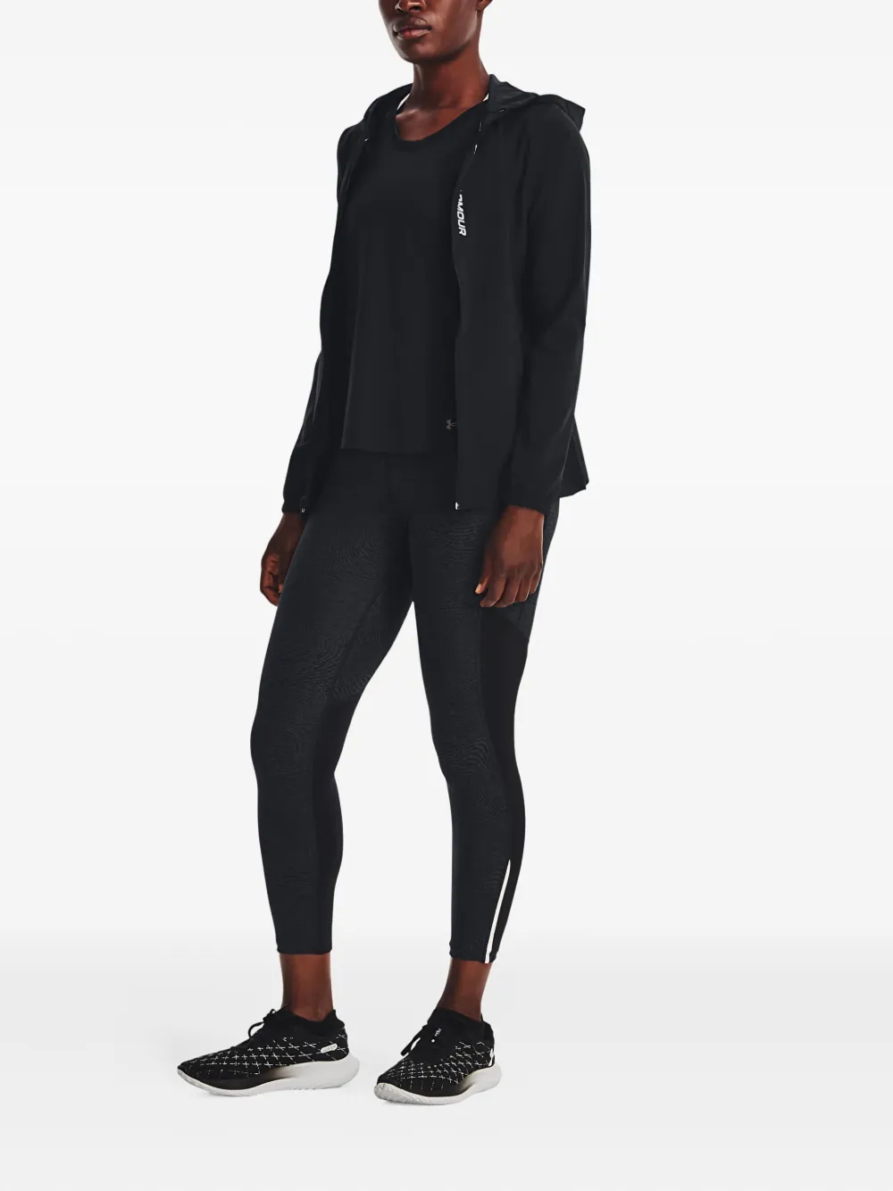Under Armour Outrun The Storm Hooded Jacket In Black