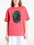 A BATHING APE® Ape Head rhinestone-embellished T-shirt - Red
