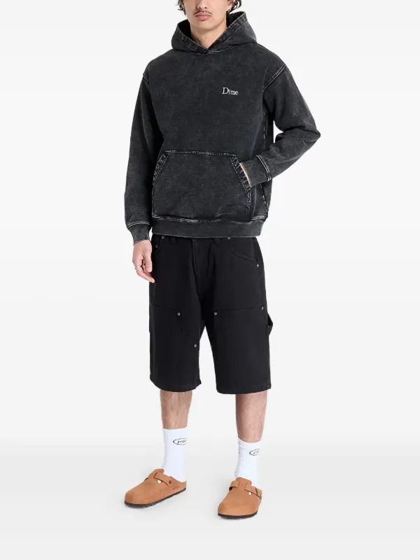 Dime logo-embroidered Hoodie | Black | FARFETCH GE