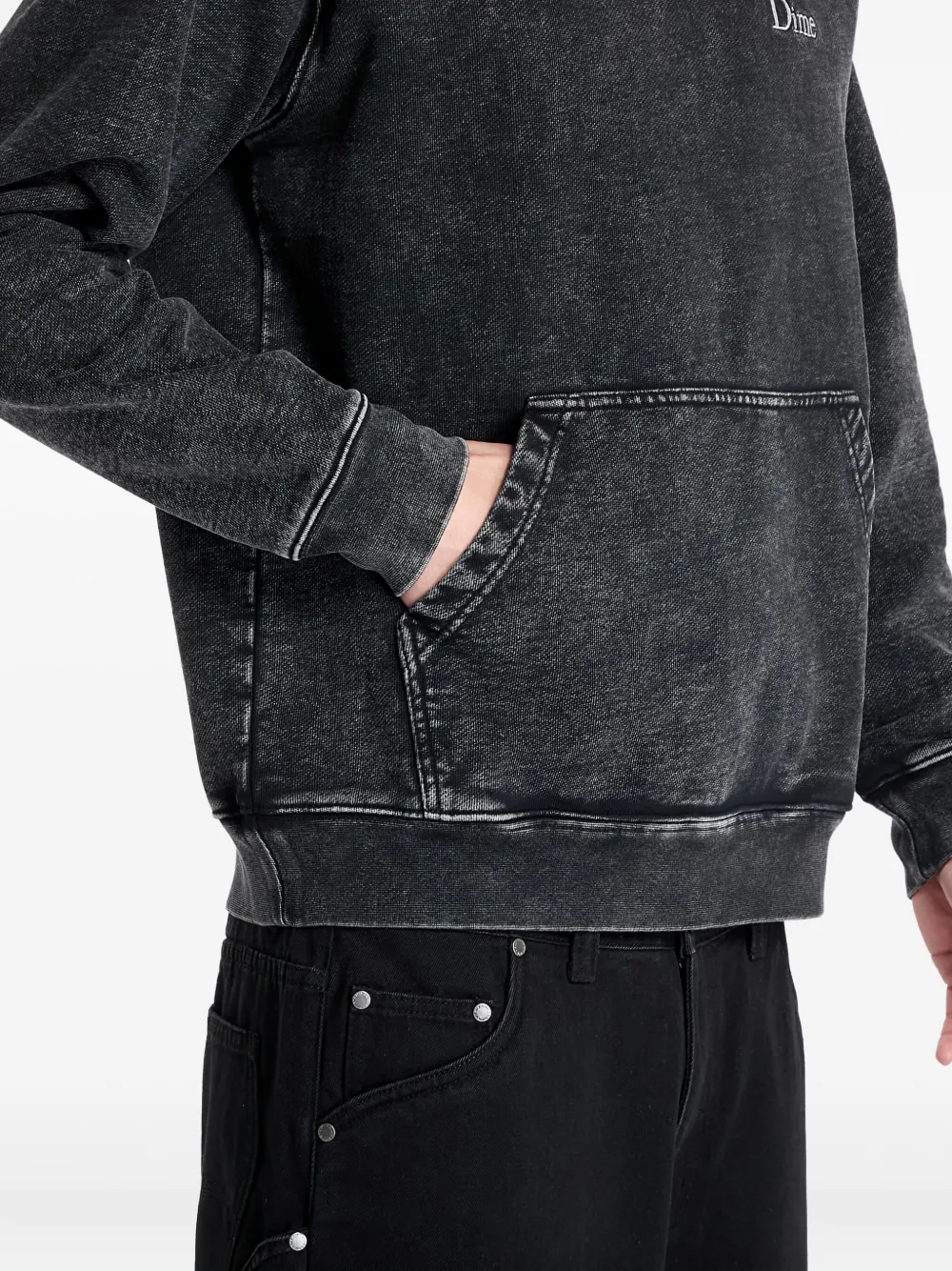 Dime logo-embroidered Hoodie | Black | FARFETCH JO
