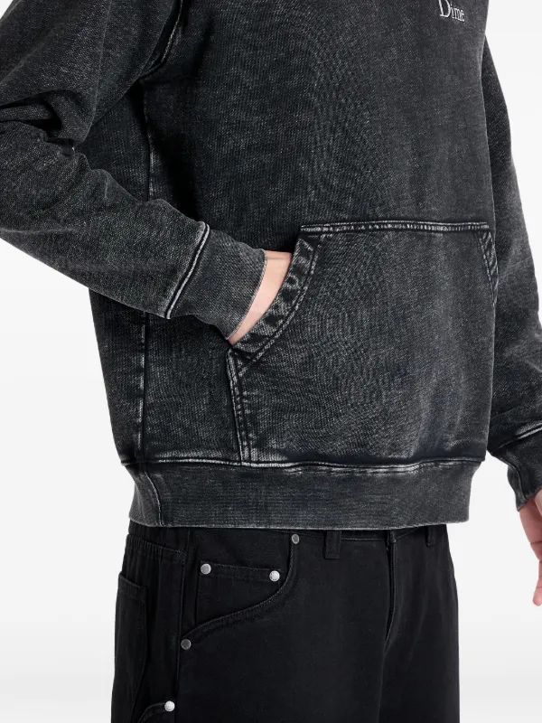 Dime logo-embroidered Hoodie | Black | FARFETCH GE
