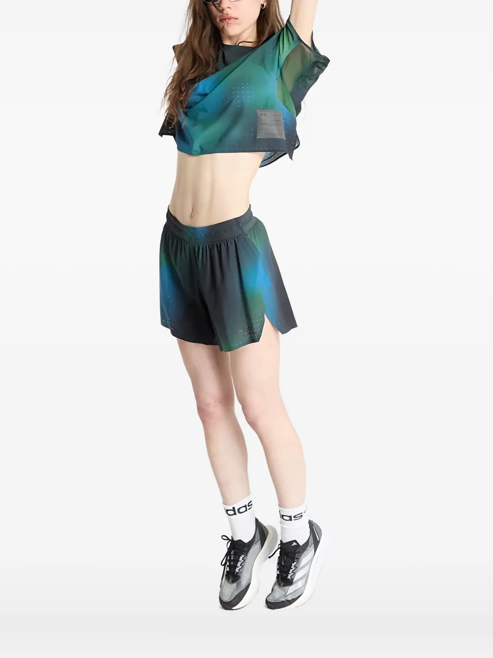 Y-3 tie-dye short-sleeve T-shirt | Blue | Image 1