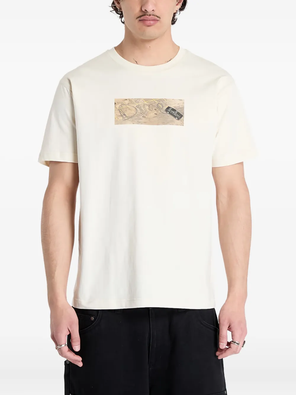 dime graphic-print T-shirt | Neutrals | Image 1