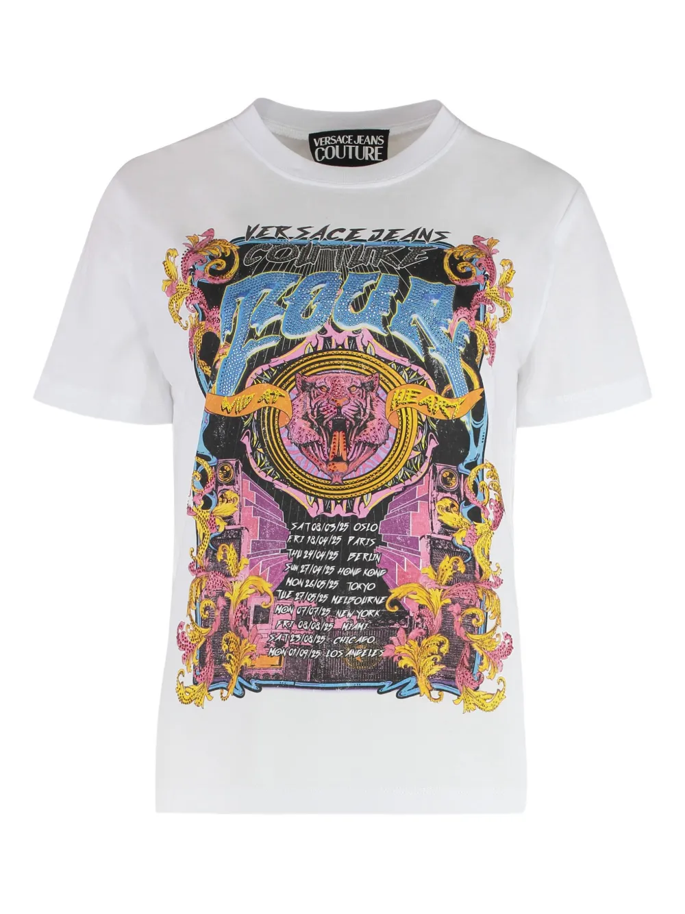 Versace Jeans Couture T-shirt met print Wit