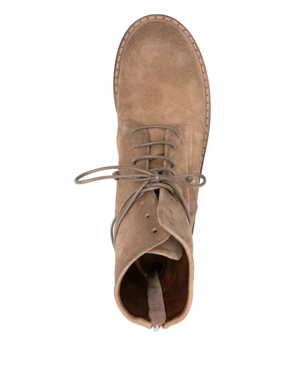 Marsèll lace-up suede combat boots Brown