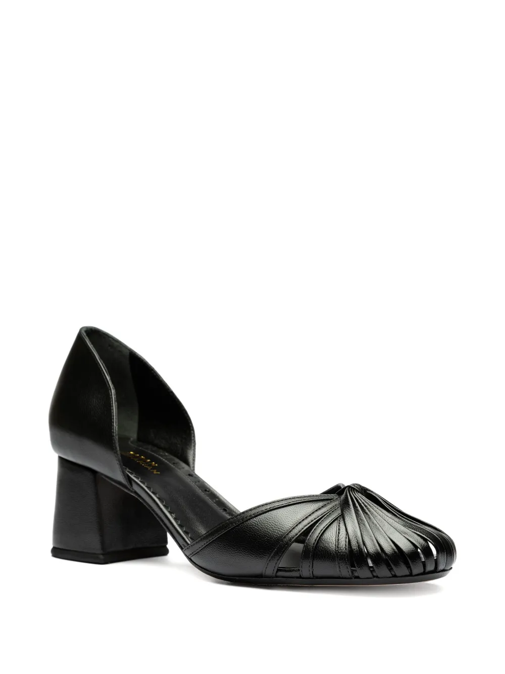 Sarah Chofakian 40 mm pumps met uitgesneden en geknoopte details Zwart