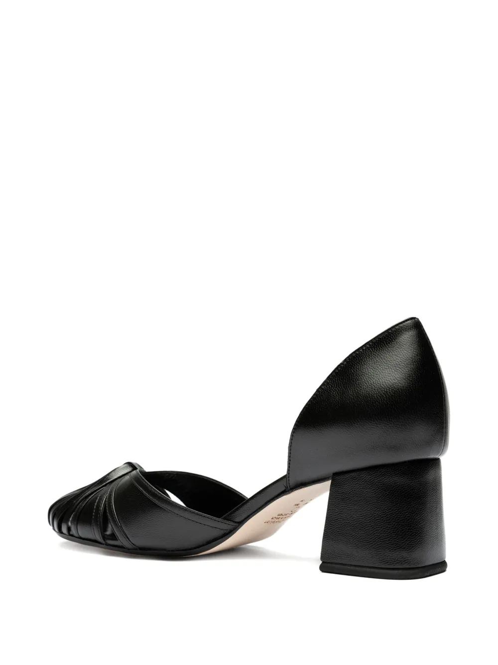 Sarah Chofakian 40 mm pumps met uitgesneden en geknoopte details Zwart