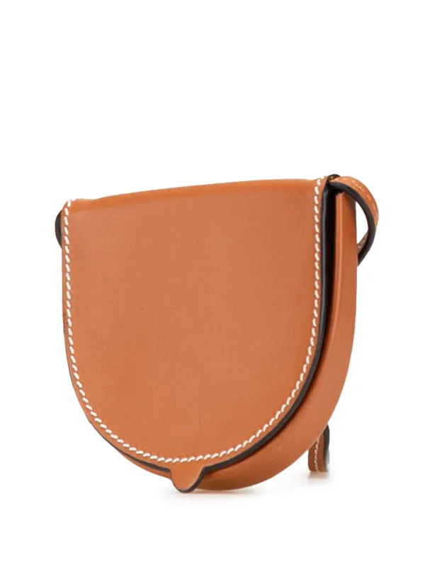 Loewe Pre-Owned 2020 Mini Soft Calfskin Heel Pouch Crossbody Bag