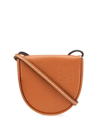 Loewe Pre-Owned 2020 Mini Soft Calfskin Heel Pouch Crossbody Bag