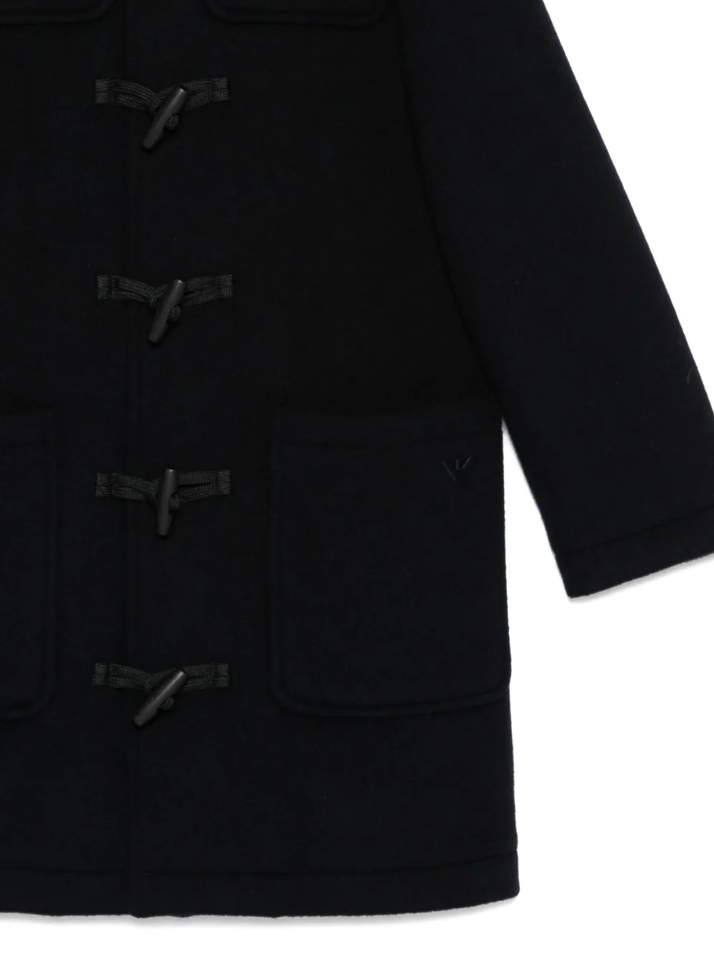Emporio Armani Kids hooded duffle coat Blauw
