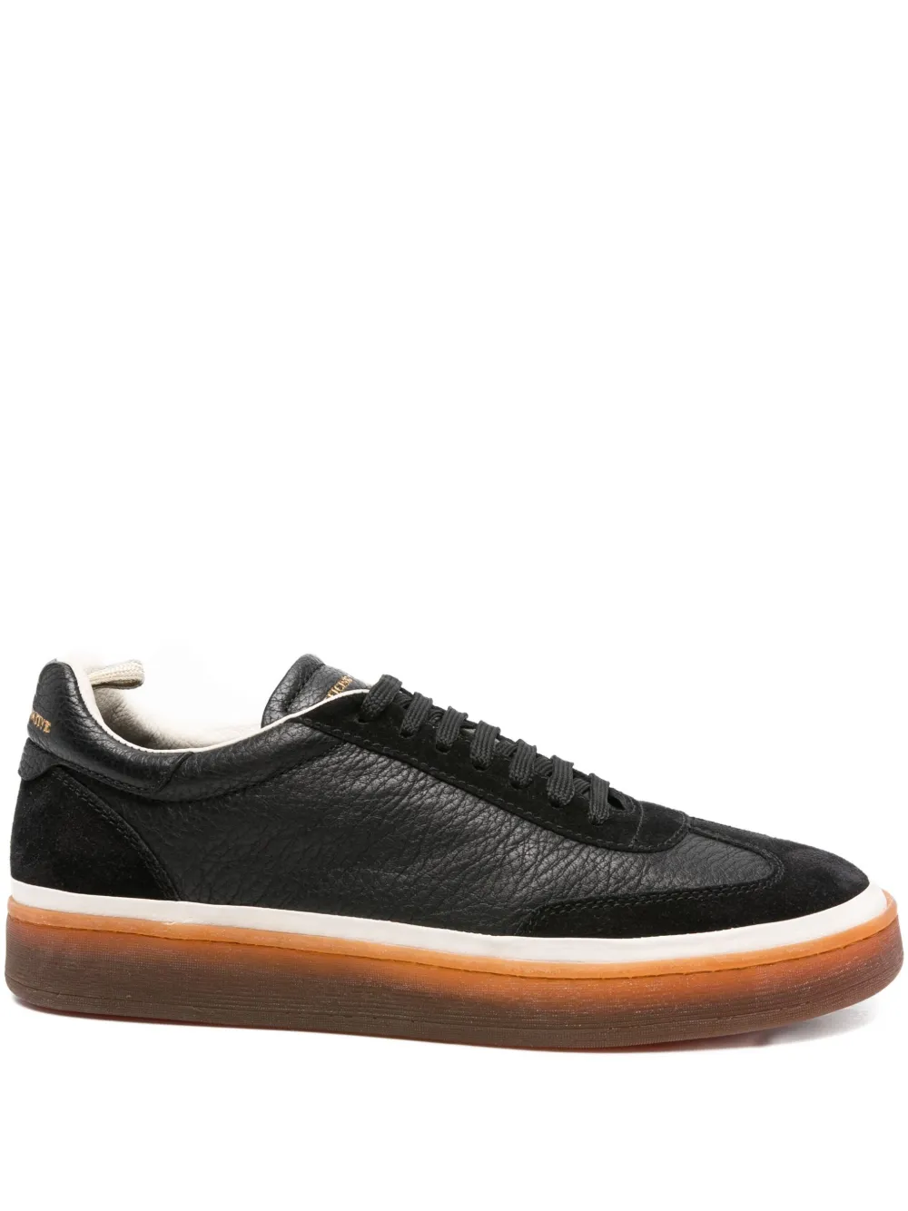 Officine Creative leather low-top sneakers Black