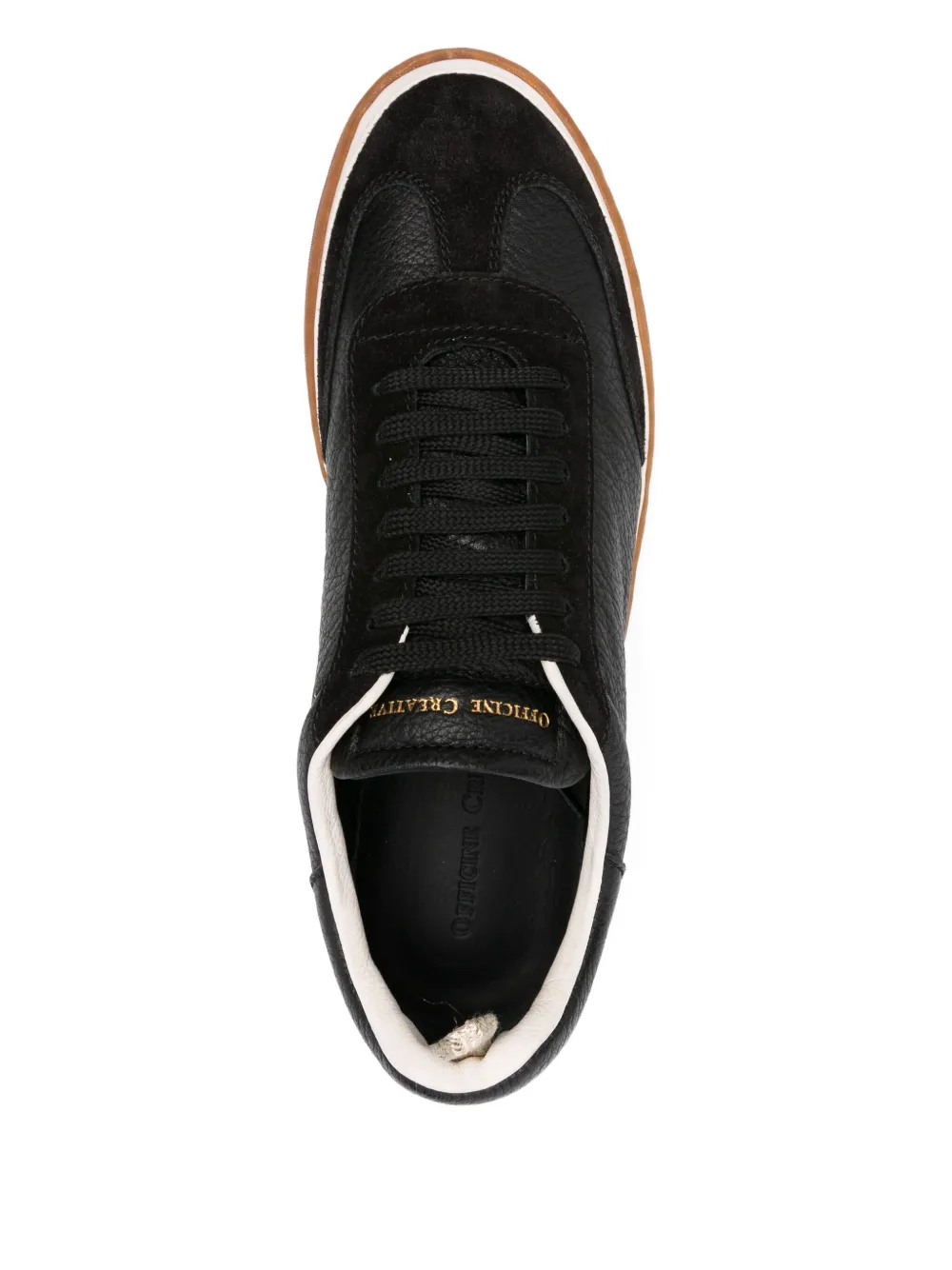 Officine Creative leather low-top sneakers Black