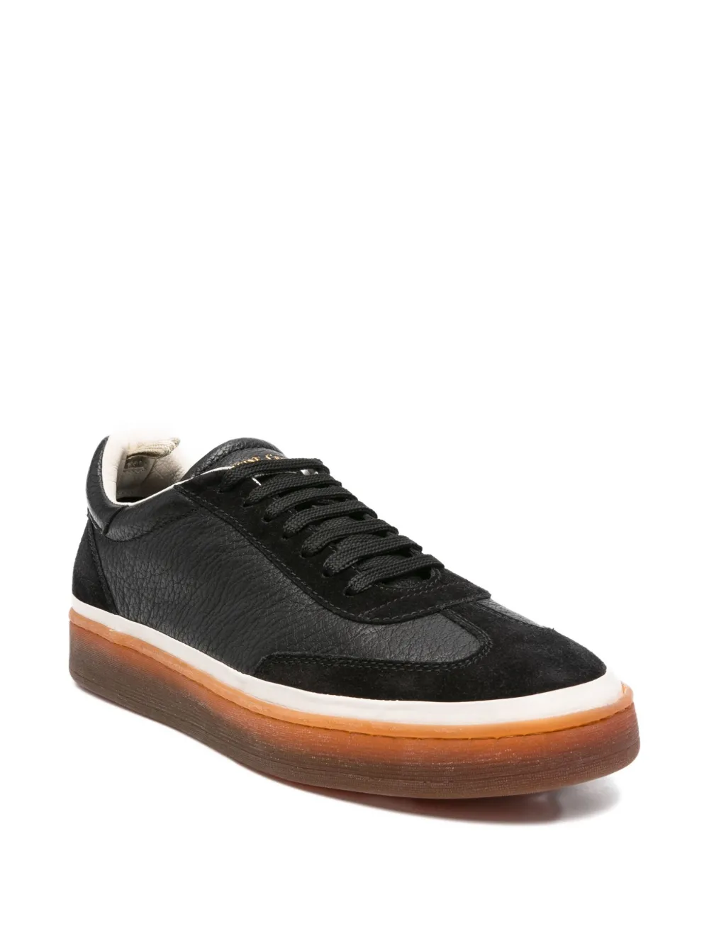 Officine Creative leather low-top sneakers Black