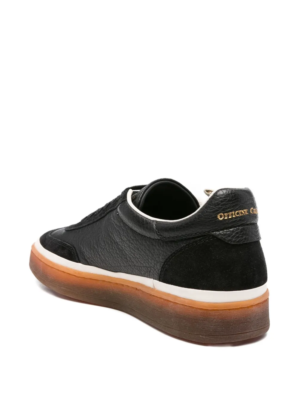 Officine Creative leather low-top sneakers Black