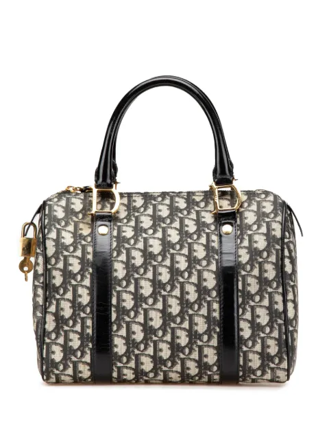 Christian Dior Pre-Owned bolso Boston de lona revestida con monograma Oblique 2001