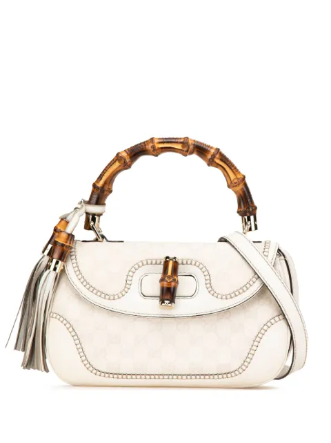 Gucci Pre-Owned 2000-2015 Medium GG Canvas New Bamboo satchel
