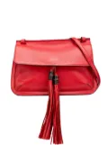 Gucci Pre-Owned 2000-2015 Medium Leather Bamboo Daily crossbody bag - Red