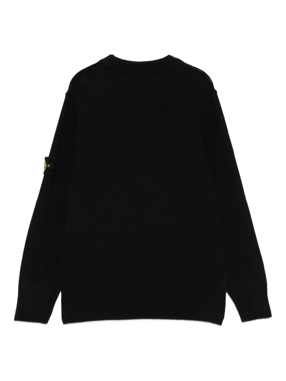 Stone Island Junior logo-patch wool jumper | Girls Hoodies & Sweatshirts | Image 2