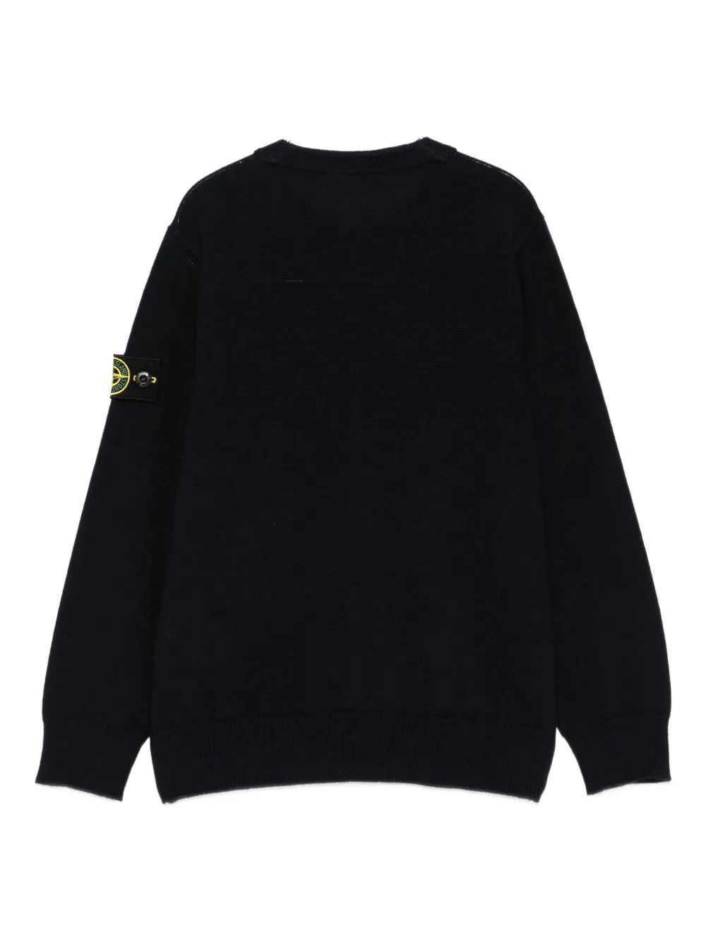 Stone Island Junior logo-patch wool sweater | Girls Hoodies & Sweatshirts | Image 2
