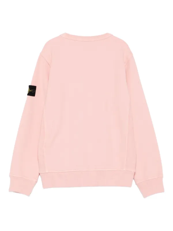 Stone Island Junior ロゴ スウェットシャツ | ピンク | FARFETCH JP