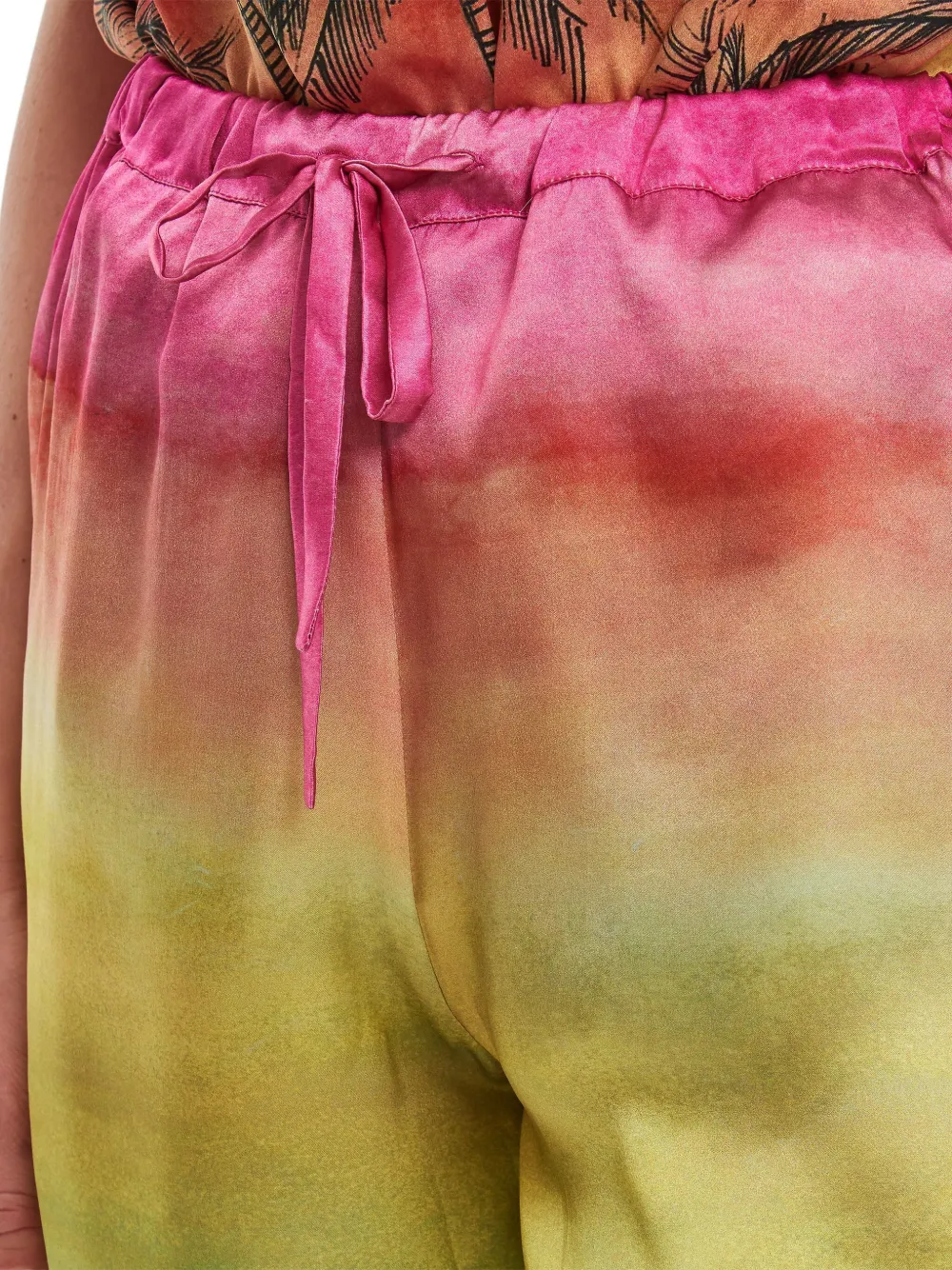 Gio Giovanni Gerosa ombre drawstring shorts Roze
