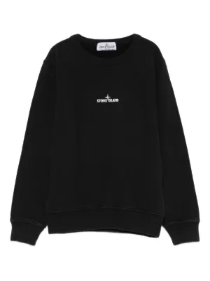 Stone Island Junior ロゴ スウェットシャツ | ピンク | FARFETCH JP