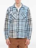BACKSIDE CLUB checked-pattern shirt - Blue