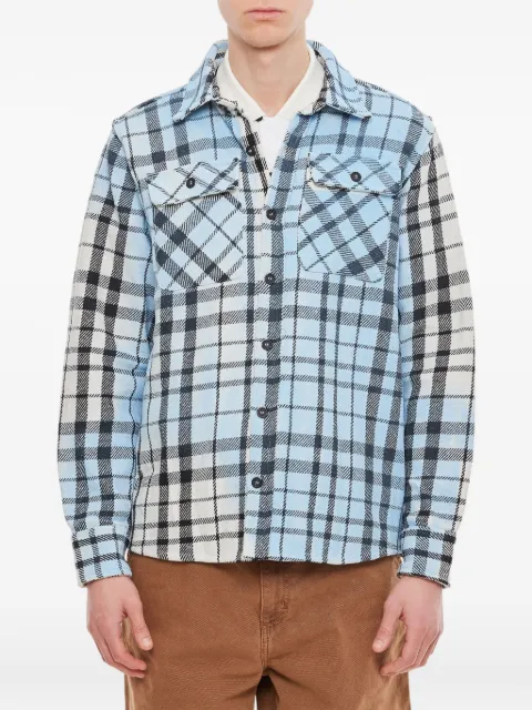 BACKSIDE CLUB checked-pattern shirt