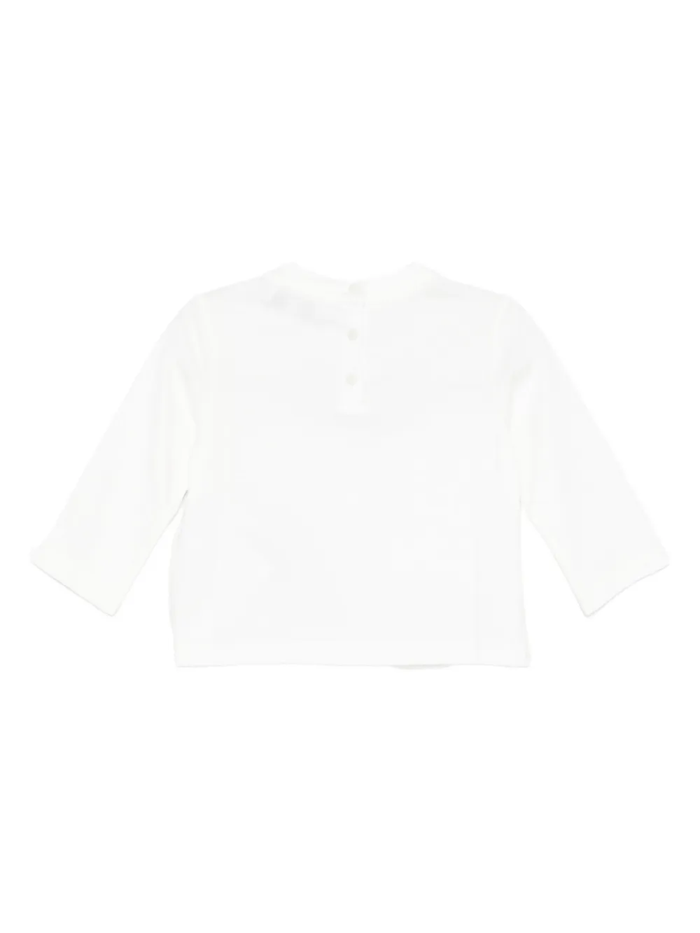 Emporio Armani Kids logo-embellished long-sleeve top Wit