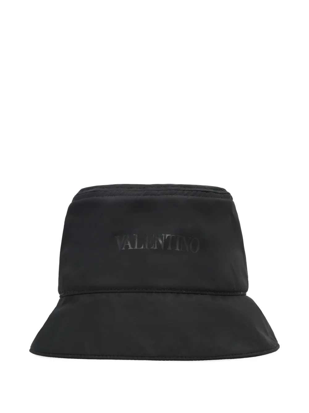 Valentino Garavani logo-print bucket hat Zwart