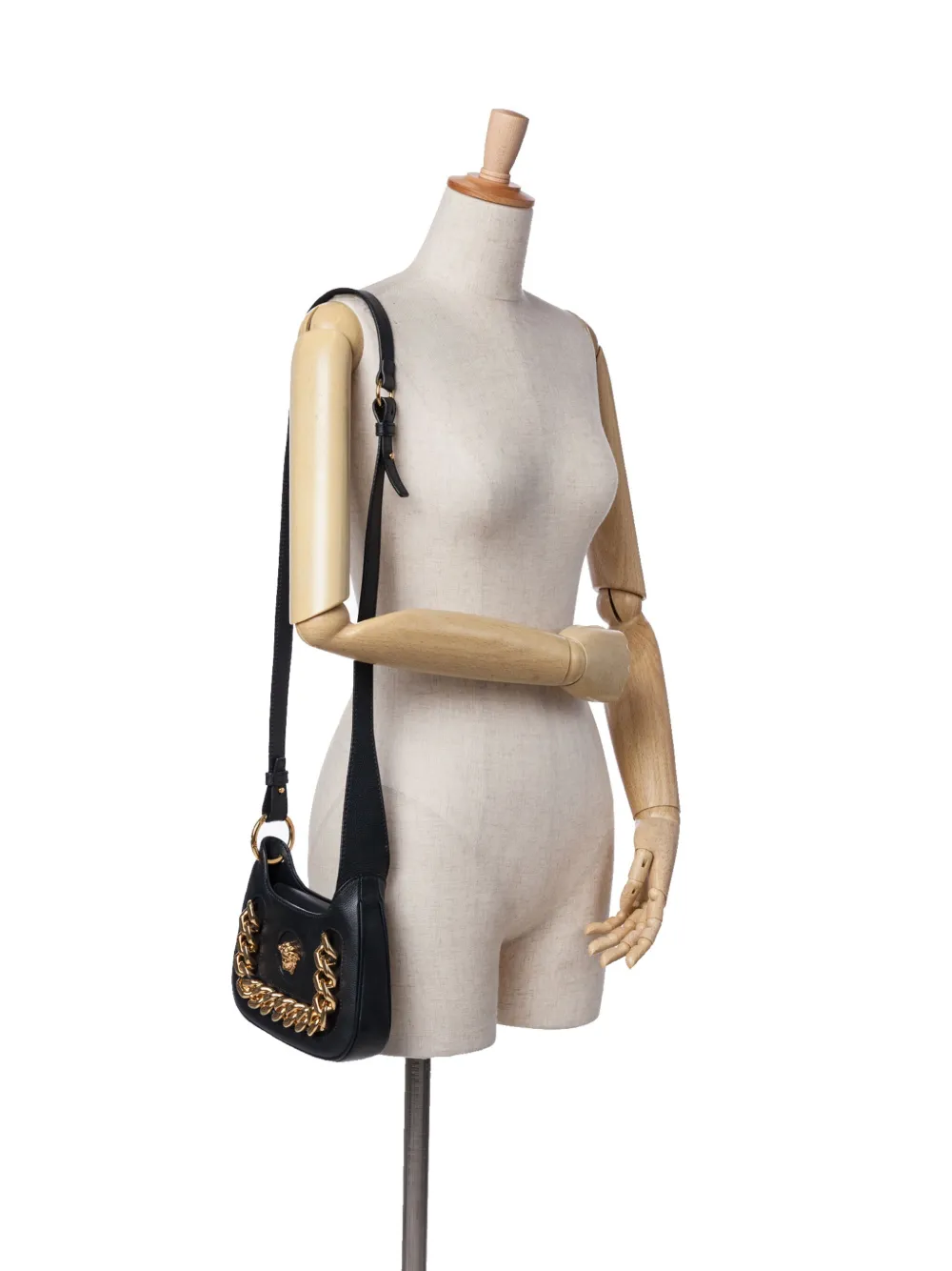 Versace Pre-Owned 2000-2025 Small Leather La Medusa Chain Hobo crossbody bag | Pre-Owned | Image 2