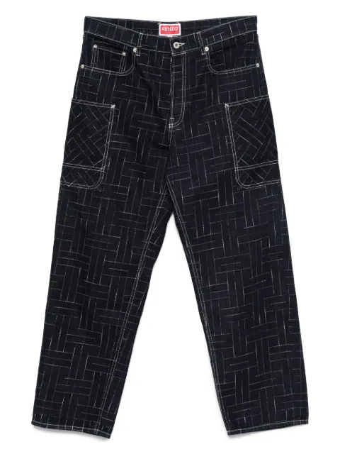 Kenzo geometric-pattern jeans