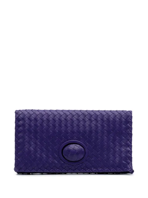 Bottega Veneta Pre-Owned 2012-2024 Nappa Intrecciato Turn Lock clutch bag