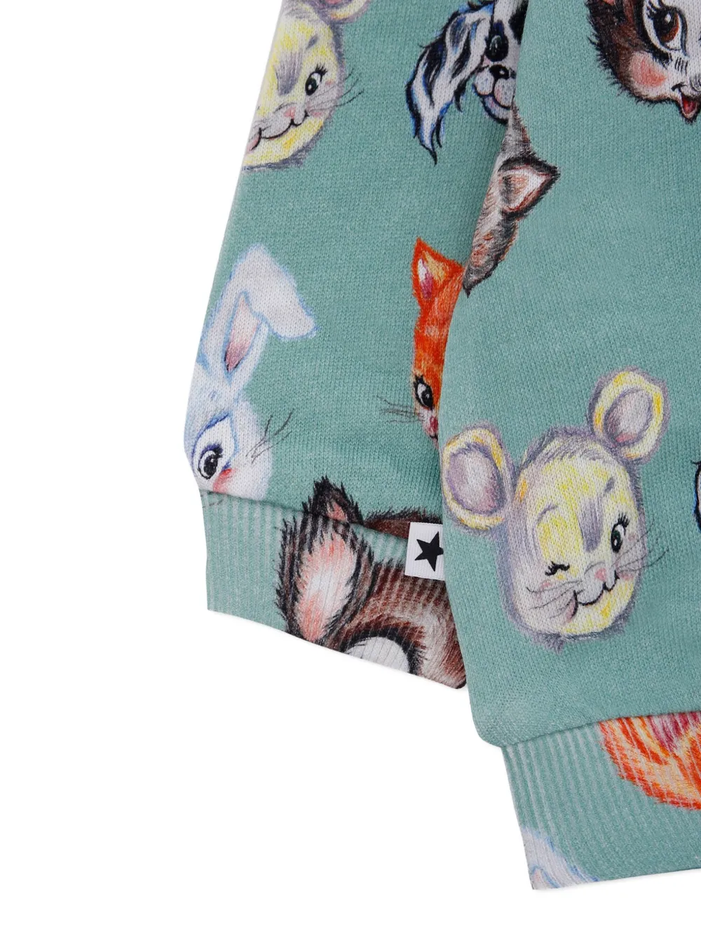 Molo Sweater met dierenprint Blauw