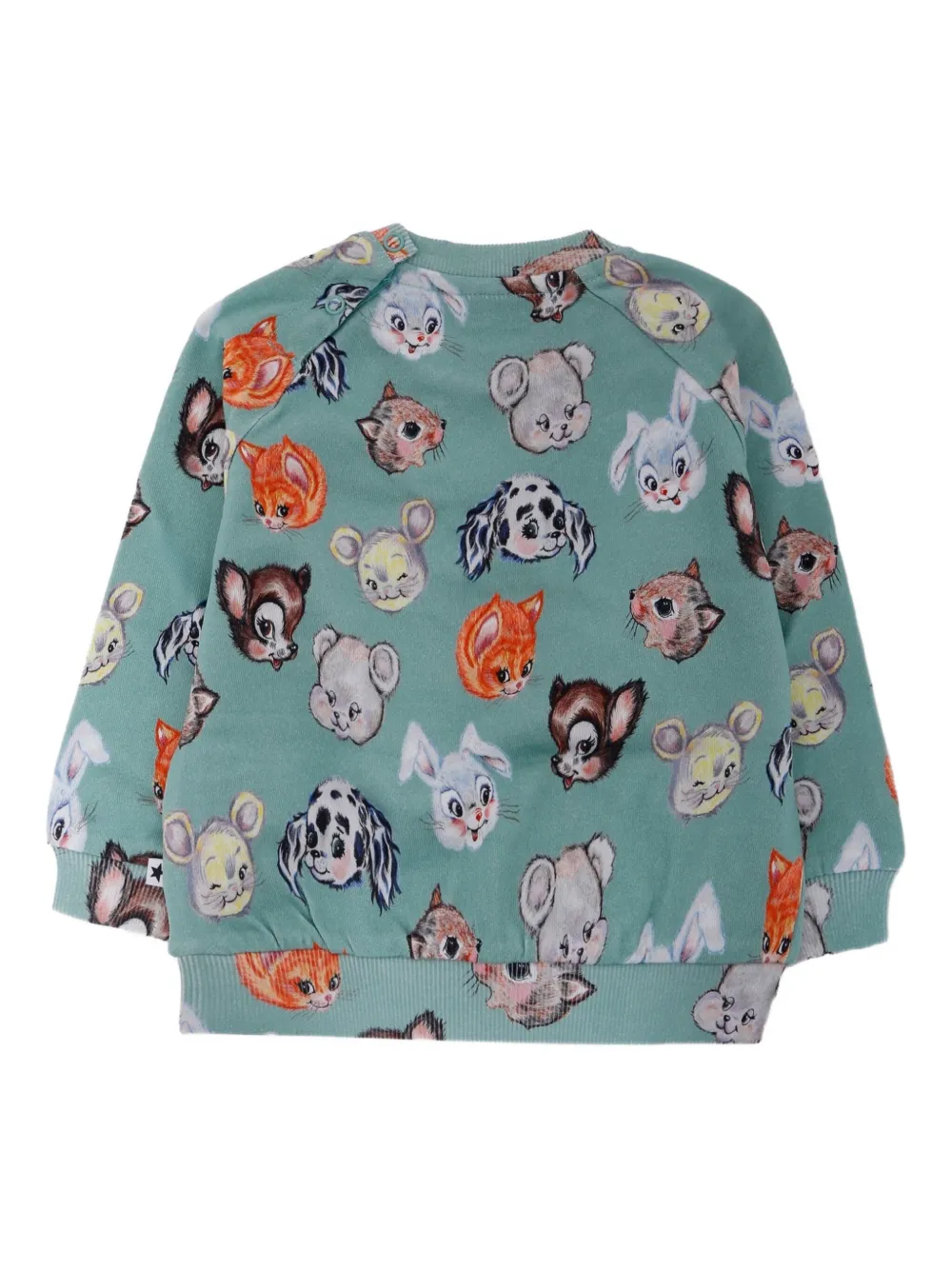 Molo Sweater met dierenprint Blauw
