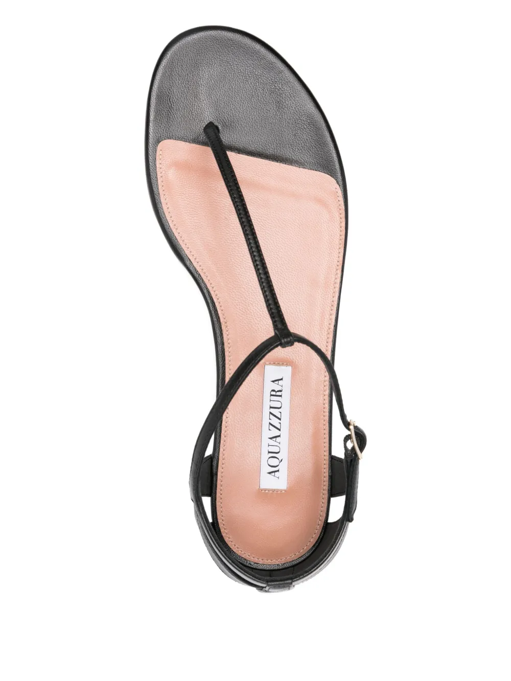 Aquazzura Leren sandalen met uitgesneden details Zwart