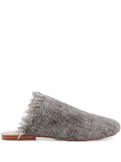 THIBAULT VAN DER STRAETE frayed-detailing loafers