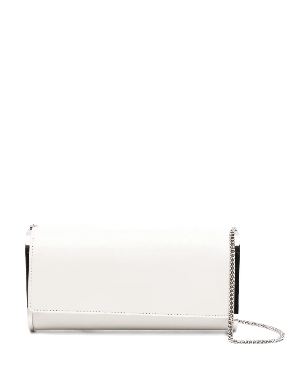 Aquazzura Muse leren clutch Wit