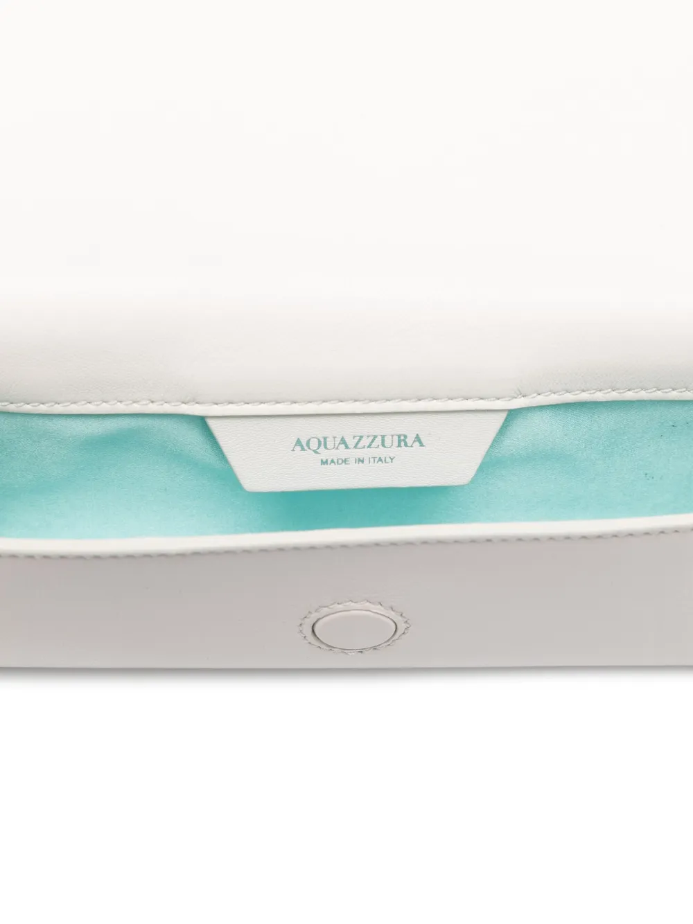 Aquazzura Muse leren clutch Wit