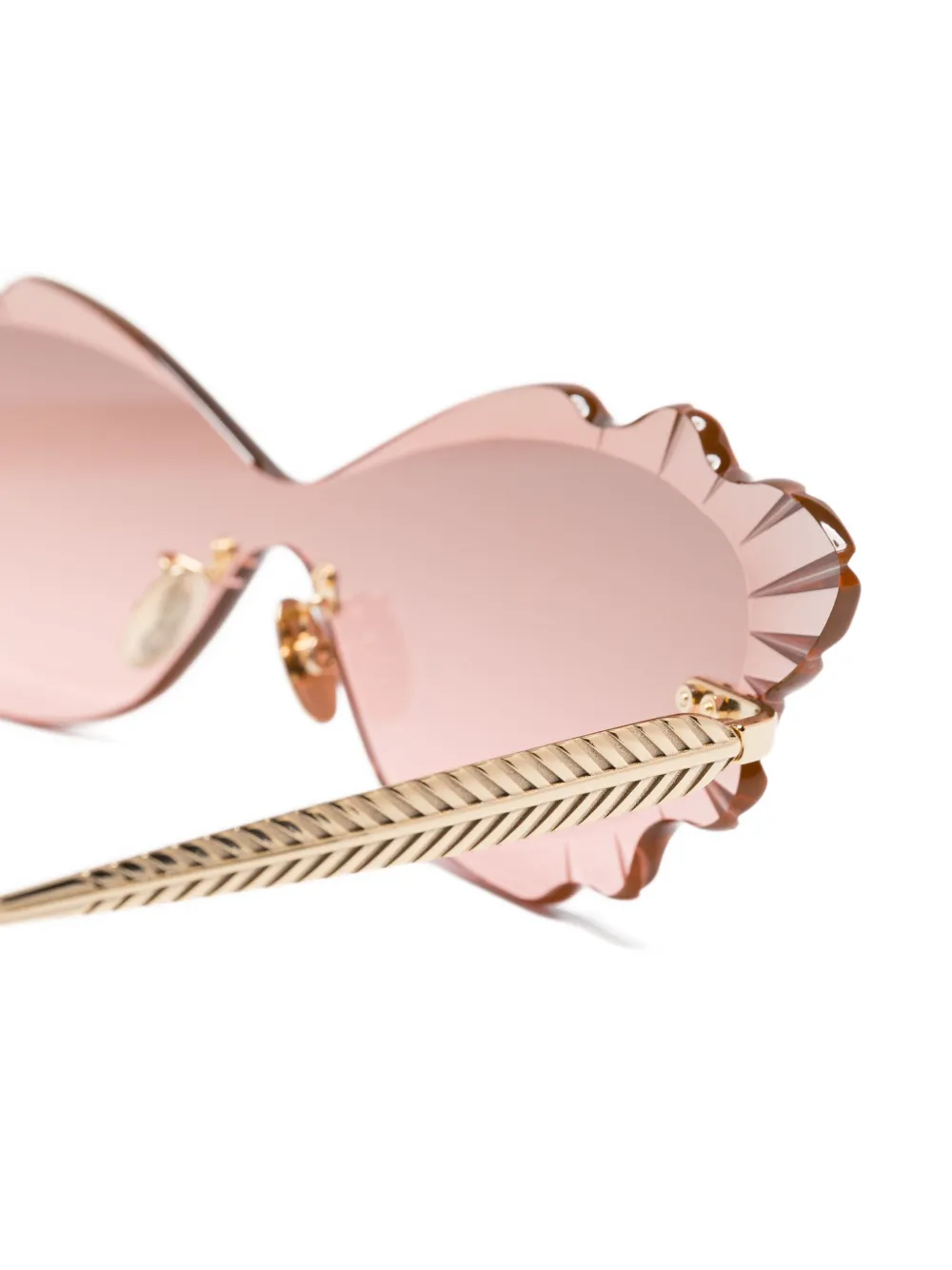 Aquazzura Palm Beach zonnebril Roze