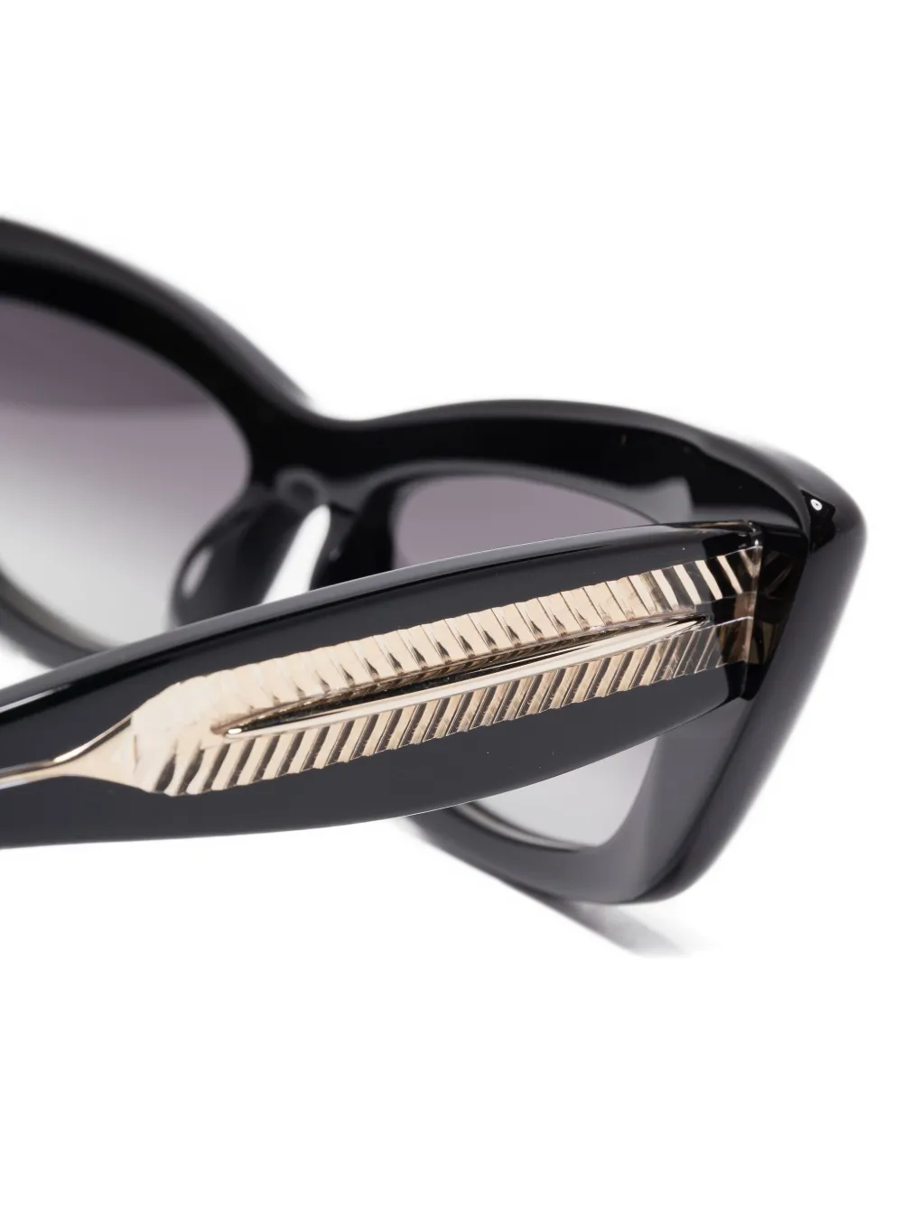 Aquazzura Zonnebril met cat-eye montuur Zwart