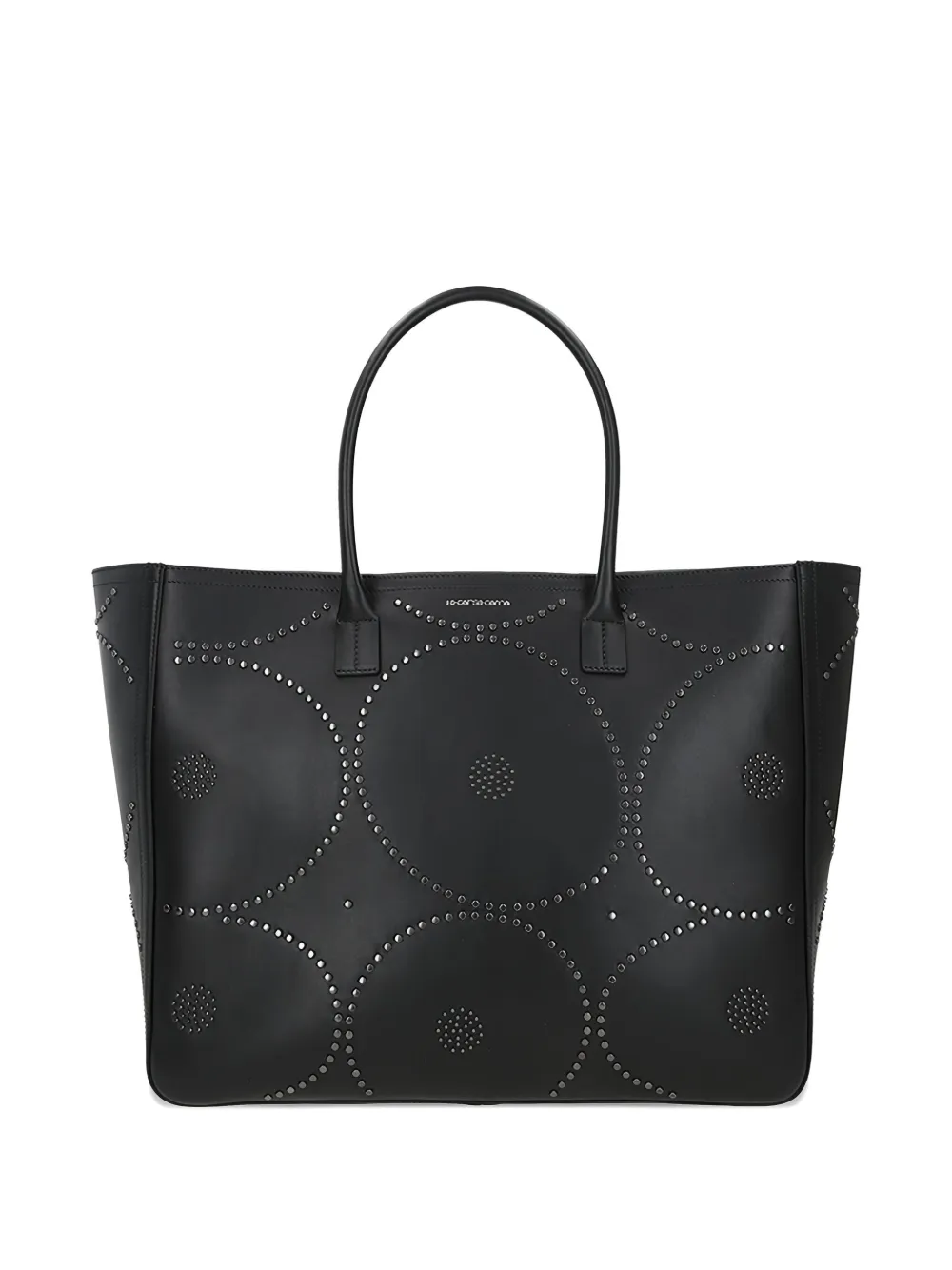 10 CORSO COMO large Tresor leather tote bag Zwart