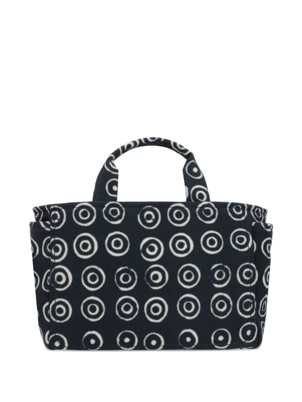 10 CORSO COMO circle-print canvas tote bag Zwart