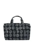 10 CORSO COMO circle-print canvas tote bag - Black